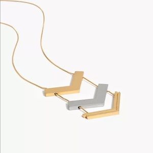 Madewell Adjustable Floating Arrow Necklace